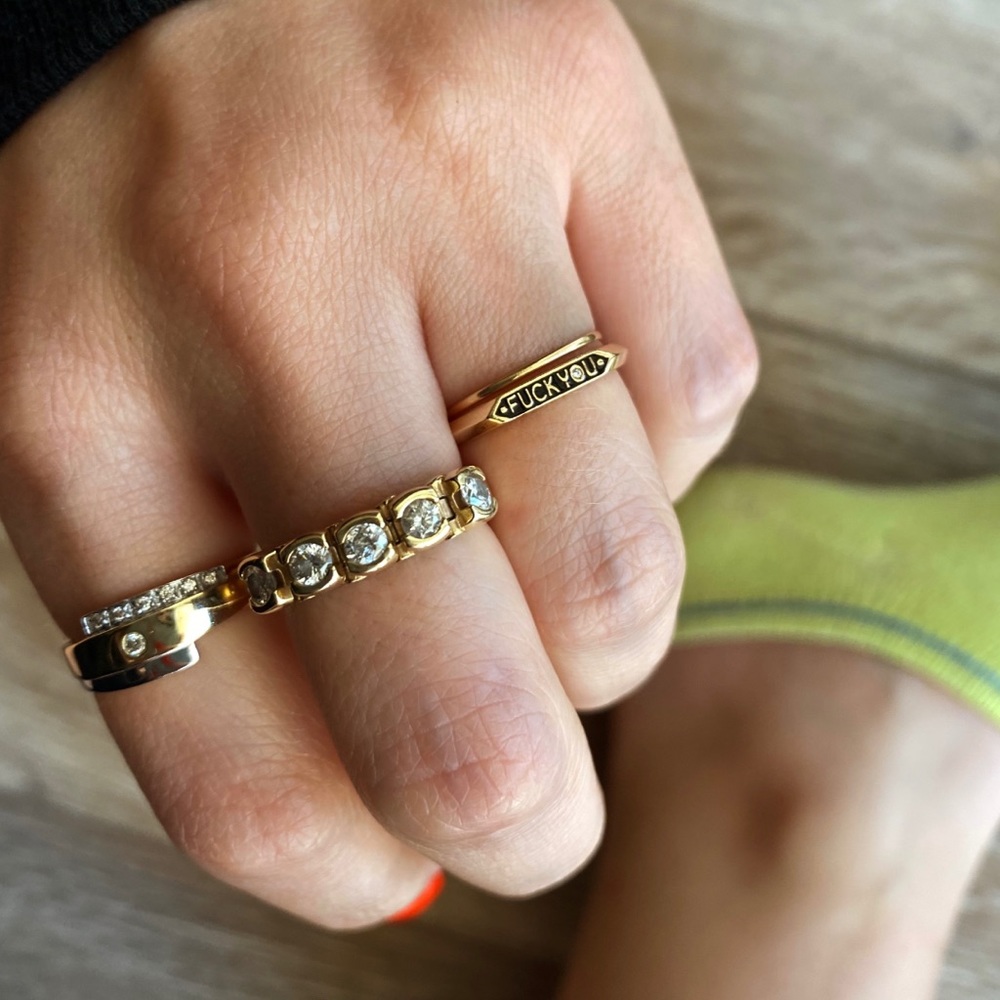 Nora Kogan size 6 FU Signet Ring